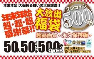 [9999]【VR】【500円ワンコイン】年末年始超・超・超・感謝祭！！大放出 福袋 50人50タイトル500分OVER-超高画質 永久保存版-