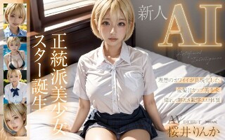 [桜井りんか]【新人AI】正統派美少女スター誕生 金髪Hcup ...