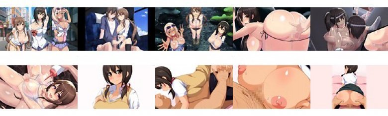 【アニメ】ドスケベギャルビッチ三人組とイク！生ハメ温泉バスツアー / アプリで知り合った巨乳の若い子と合意の上でセ●クス ［DVD Edition］:サンプル画像