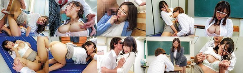 「ダメッ！やめなさい！！それ以上したらしたくなっちゃうから…！！」ヤリチン男子の生徒指導をすることになった真面目な女教師は、男子生徒からのセクハラ行為を本気で断ることができず…それどころかドMの本性が暴走！淫乱化！！:Image