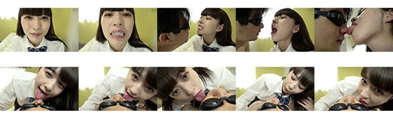 Tongue Belomate ~ Face Licking Spit Dropping ~ Kusumi Meru:Image