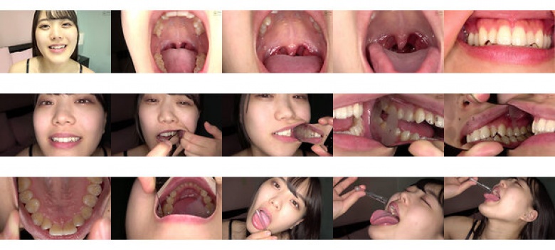 Extremely rare mouth, uvula, teeth, saliva observation Mina Mizuto:Image