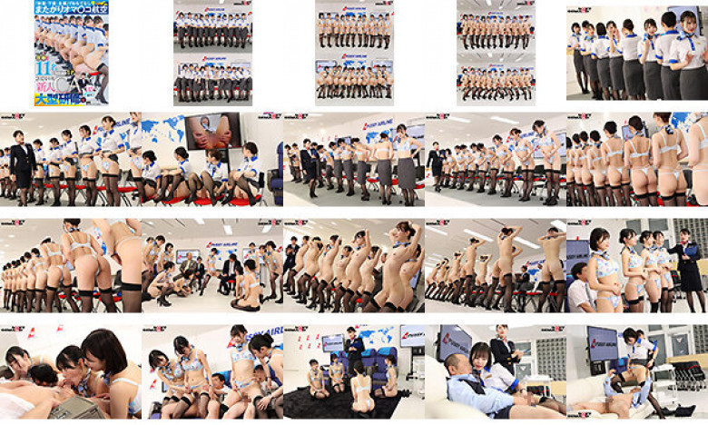 Hospitality with "uniforms, underwear, and nakedness" straddling pussy aviation 2024 new CA large-scale training edition with a total of 11 people + 1 special instructor Total length 145 minutes recording 6 sections group pussy cabin lesson:Image